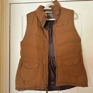 Athleta Chocolate Brown Puffer Vest